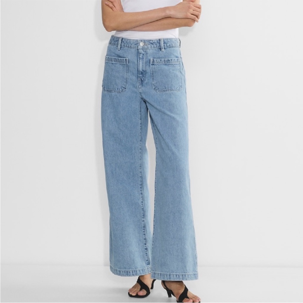 ARITZIA Wilfred Stardom wide leg patch pocket jeans Size 25 light wash
